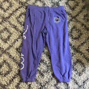 Disney Lavender Joggers with Character Design